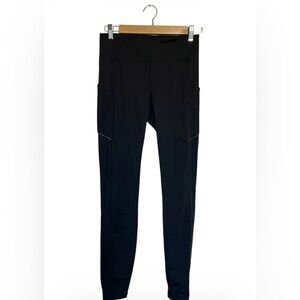 Lululemon black speed up leggings with pockets SZ 6